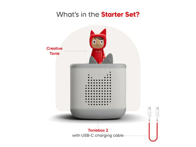TONIES - TONIEBOX 2 MOON GREY STARTER SET CREATIVE TONIE