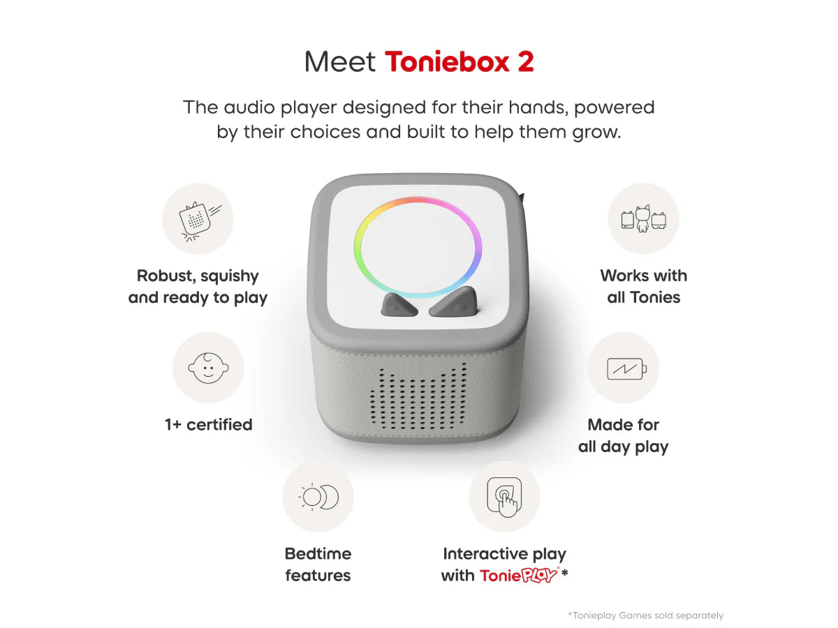TONIES - TONIEBOX 2 MOON GREY STARTER SET CREATIVE TONIE