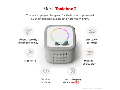 TONIES - TONIEBOX 2 MOON GREY STARTER SET CREATIVE TONIE