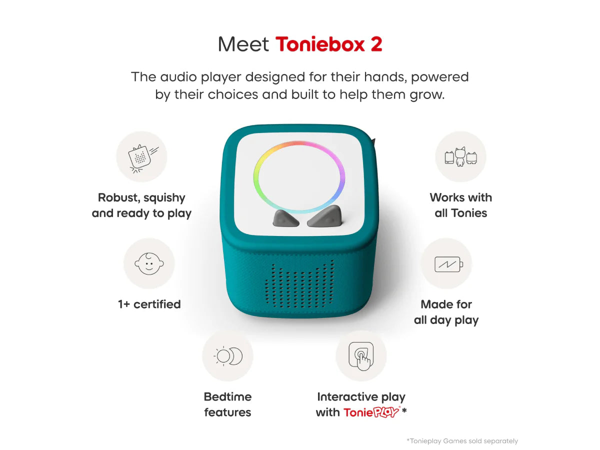 TONIES - TONIEBOX 2 TROPICAL TEAL STARTER SET CREATIVE TONIE