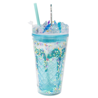 PINK POPPY FROZEN DRINK CUP BLUE - Toyworld Frankston