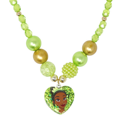 PINK POPPY - DISNEY PRINCESS TIANA PENDANT STRETCH NECKLACE & BRACELET SET