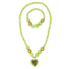PINK POPPY - DISNEY PRINCESS TIANA PENDANT STRETCH NECKLACE & BRACELET SET - Toyworld Frankston