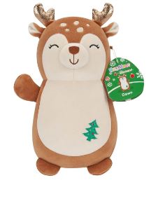 SQUISHMALLOWS -  HUGMEES 10 INCH PLUSH - CHRISTMAS DAWN THE REINDEER - Toyworld Frankston