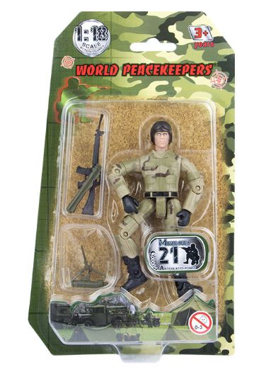 WORLD PEACEKEEPER 1:18 SCALE FIGURE DELTA FORCE. ASSORTMENT WITH ACCESSORIES - Toyworld Frankston