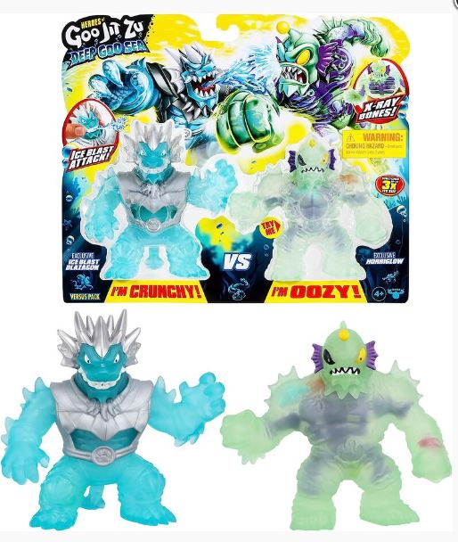 HEROES OF GOO JIT ZU DEEP GOO SEA - TIDAL SMASH ICE BLAST BLAZAGON AND HORRIGLOW - Toyworld Frankston