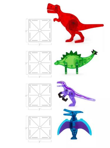 MAGNA-TILES DINO WORLD 40 PIECE SET - Toyworld Frankston