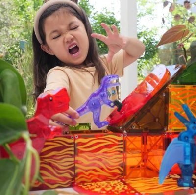 MAGNA-TILES DINO WORLD 40 PIECE SET - Toyworld Frankston