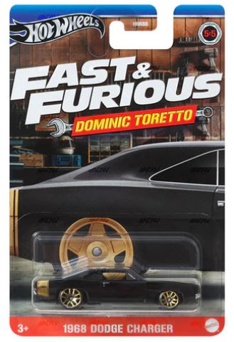 HOT WHEELS FAST & FURIOUS DOMINIC TORETTO - 1968 DODGE CHARGER - Toyworld Frankston