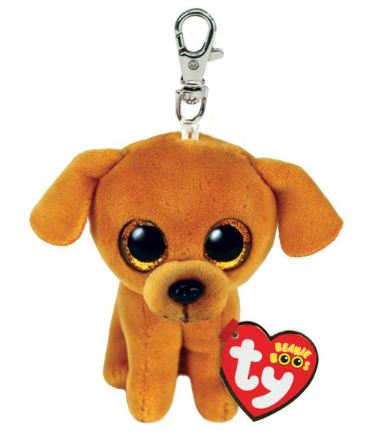 TY BEANIE BOOS CLIP ZUZU DOG TAN - Toyworld Frankston
