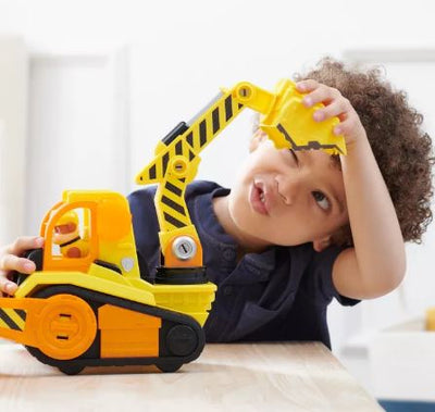 PAW PATROL RUBBLE & CREW RUBBLE'S BARK YARD DELUXE BULLDOZER - Toyworld Frankston