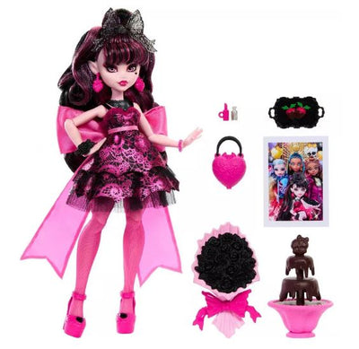 MONSTER HIGH DRACULAURA IN  MONSTER BALL PARTY DRESS - Toyworld Frankston