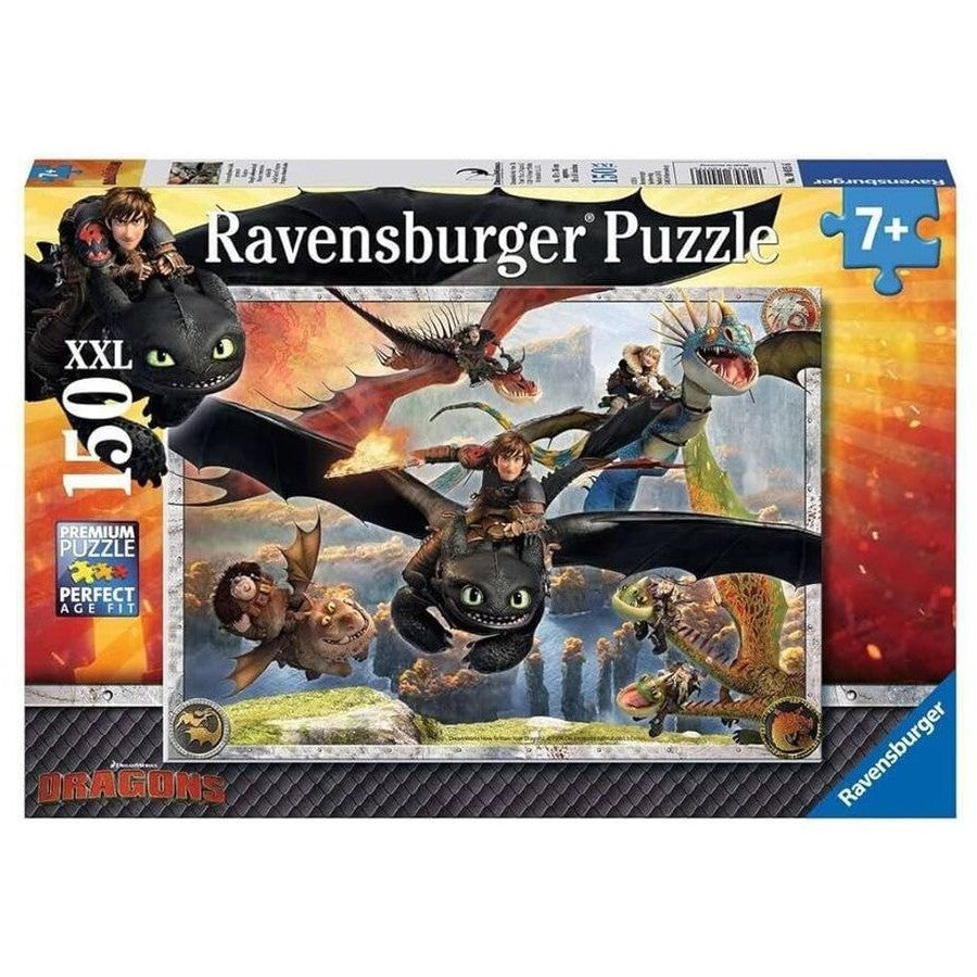 RAVENSBURGER - HOW TO TRAIN YOUR DRAGON 2 'EASILY TAMED' 'DRAGONS' 150 XXL PIECES - Toyworld Frankston