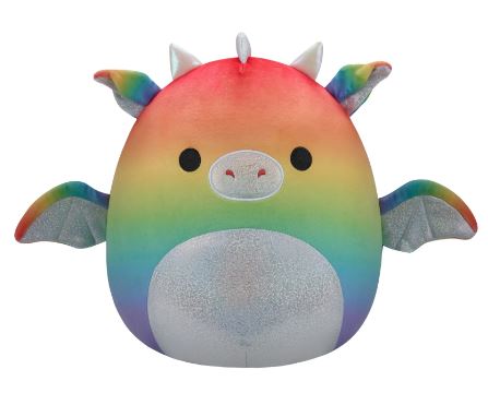 SQUISHMALLOWS - 12 INCH RAINBOW PRIDE - CALYPSA DRAGON - Toyworld Frankston