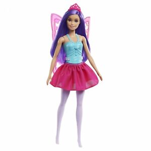BARBIE DREAMTOPIA FAIRY DOLL - PURPLE HAIR PINK WINGS - Toyworld Frankston