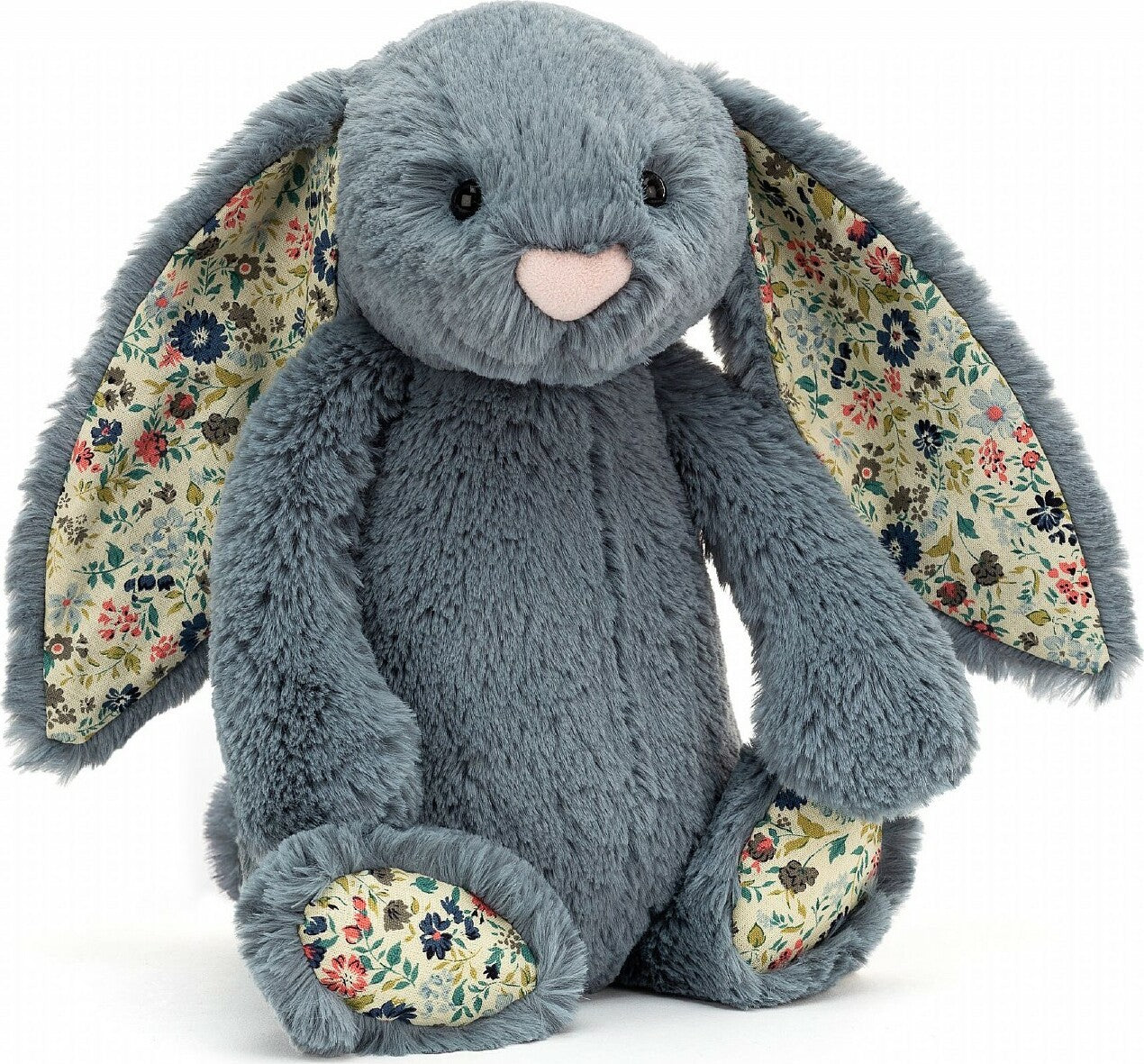 JELLYCAT -  ORIGINAL BLOSSOM DUSKY BLUE BUNNY - Toyworld Frankston
