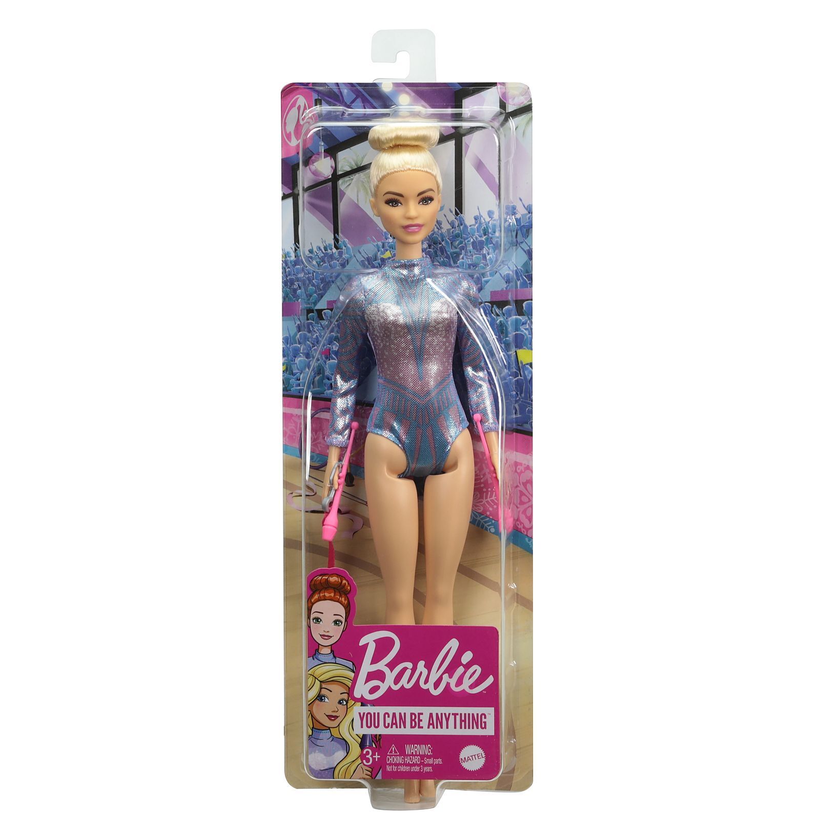 BARBIE YOU CAN BE ANYTHING - GYMNIST DOLL BLONDE - Toyworld Frankston