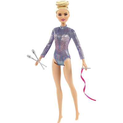 BARBIE YOU CAN BE ANYTHING - GYMNIST DOLL BLONDE - Toyworld Frankston