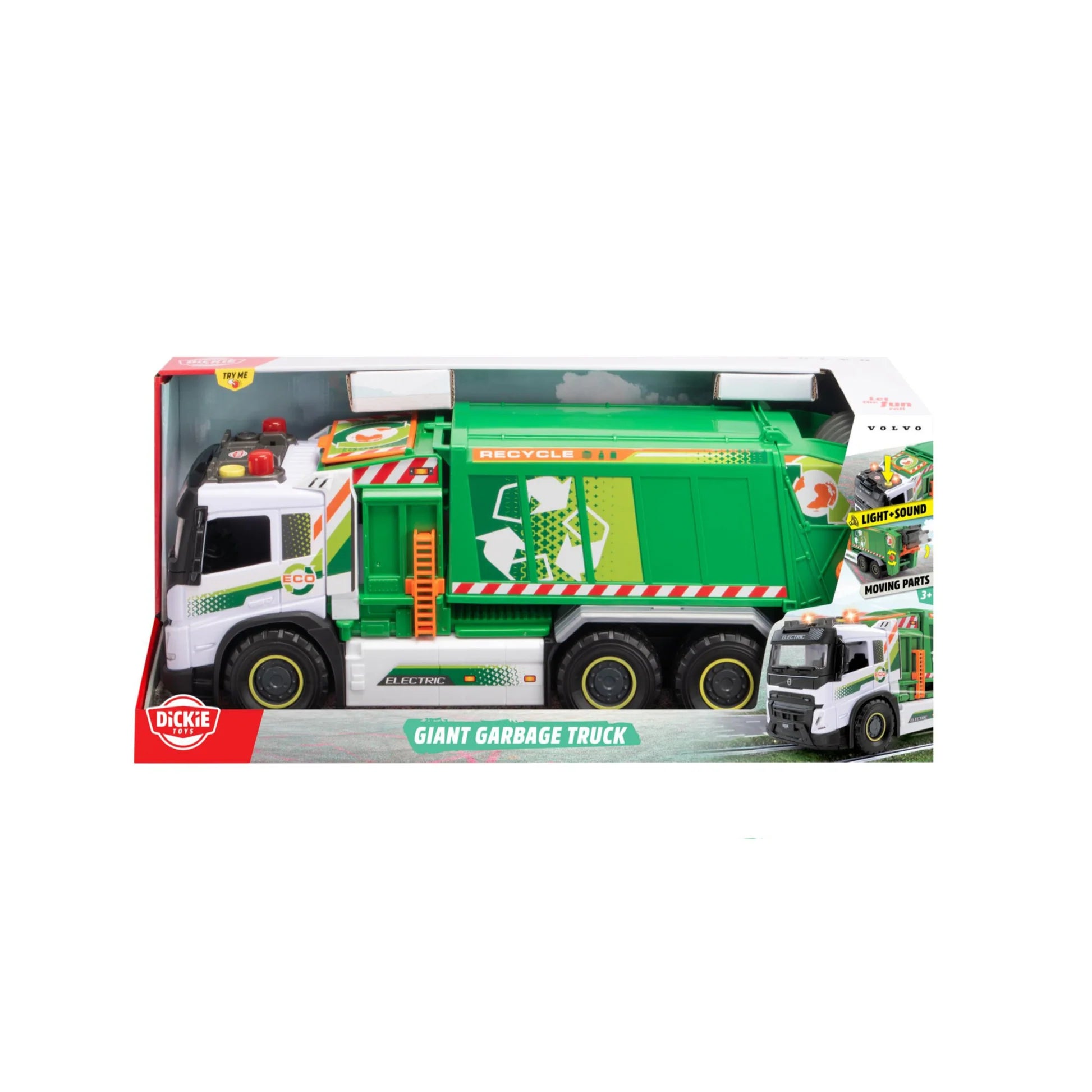 DICKIE TOYS GIANT VOLVO GARBAGE TRUCK - Toyworld Frankston