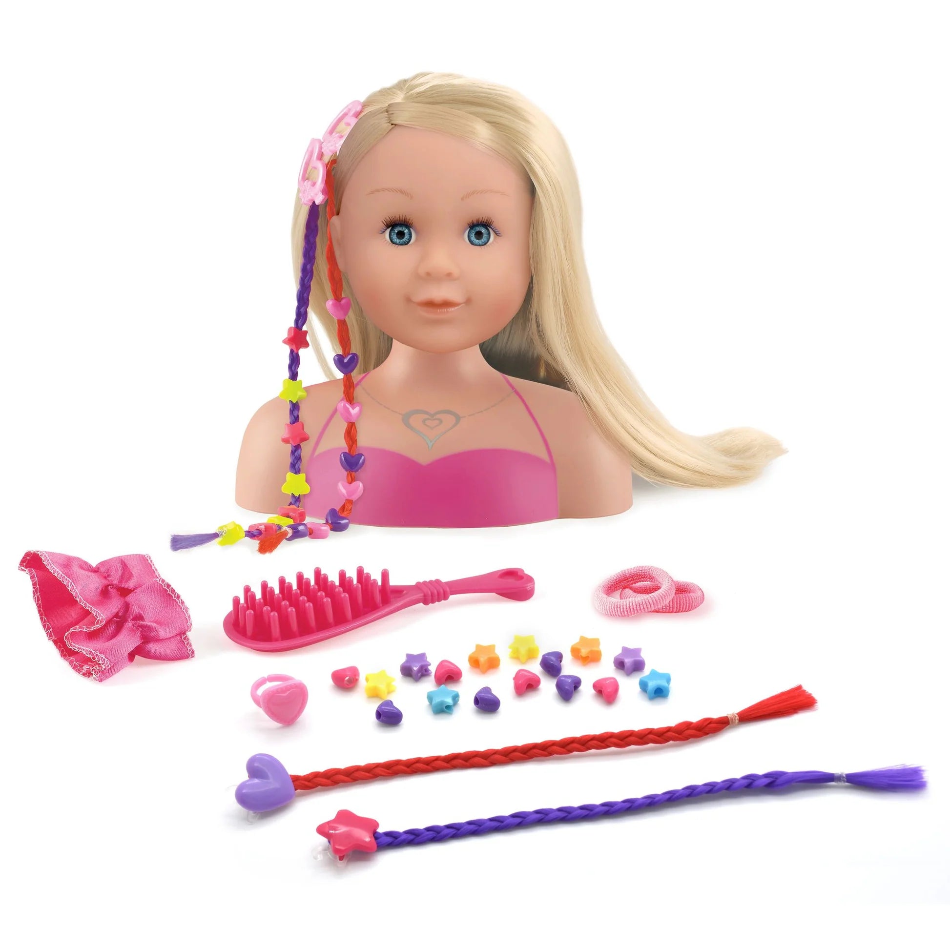 DOLLS  WORLD - ASHLEY STYLING HEAD BLONDE - Toyworld Frankston