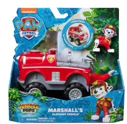PAW PATROL JUNGLE PUPS MARSHALL'S ELEPHANT THEMED VEHICLE - Toyworld Frankston