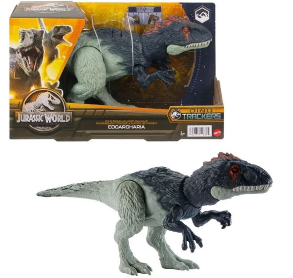 JURASSIC WORLD EOCARCHARIA ROARING DINO TRACKERS FIGURE - Toyworld Frankston