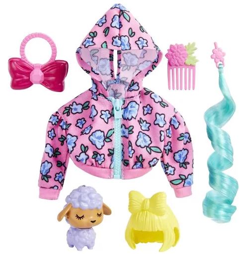 BARBIE EXTRA FASHION ACCESSORIES - PURPLE LAMB - Toyworld Frankston