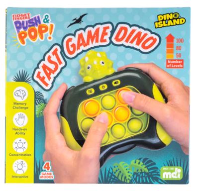 PUSH AND POP FAST GAME DINO - Toyworld Frankston