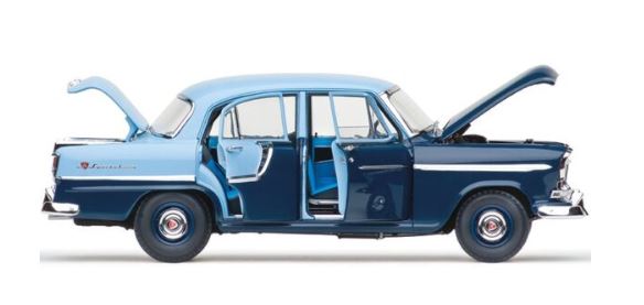 CLASSIC CARLECTABLES 1:18 HOLDEN FC SPECIAL - CAMBRIDGE BLUE OVER TEAL BLUE - Toyworld Frankston