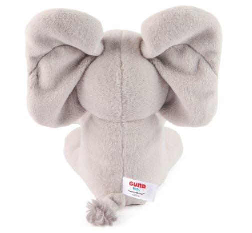 GUND FLAPPY ELEPHANT HANDHELD PEEK-A-BOO PLUSH - Toyworld Frankston