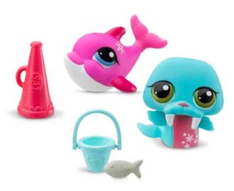 LITTLEST PET SHOP -  FIN-TASTIC STUNTS PET PAIR - Toyworld Frankston