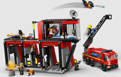 LEGO 60414 FIRE STATION WITH FIRE TRUCK