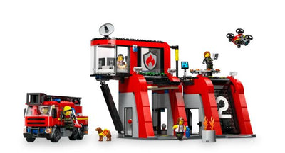 LEGO 60414 FIRE STATION WITH FIRE TRUCK
