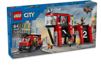 LEGO 60414 FIRE STATION WITH FIRE TRUCK