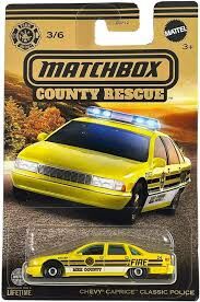 MATCHBOX COUNTY RESCUE CHEVY CAPRICE CLASSIC POLICE - Toyworld Frankston