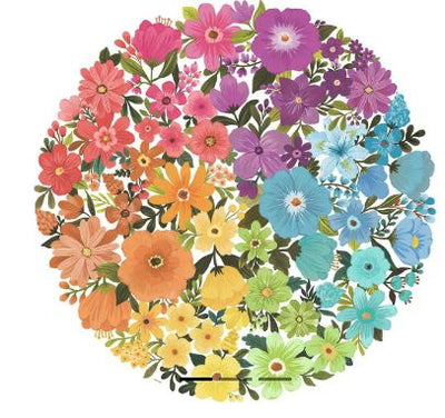 RAVENSBURGER CIRCLE OF COLORS - FLOWERS 500 PIECE PUZZLE - Toyworld Frankston