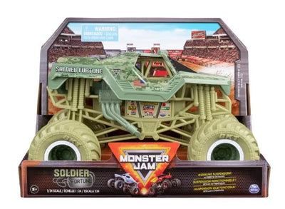 MONSTER JAM 1:24 DIECAST TRUCKS - SOLDIER FORTUNE - Toyworld Frankston