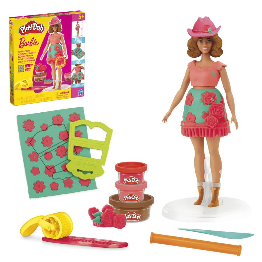 PLAY-DOH BARBIE - FLORALS AND FRINGE