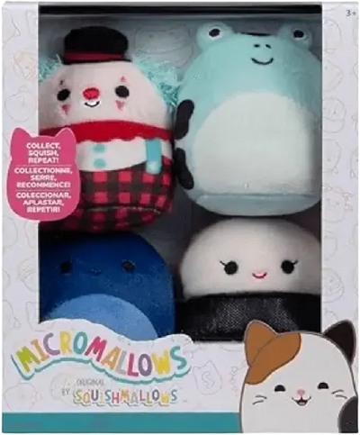 SQUISHMALLOWS - MICROMALLOWS 2.5 INCH 4 PACK - FROG