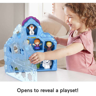 FISHER PRICE LITTLE PEOPLE - DISNEY 100 YEARS - FROZEN CARRY ALONG CASTLE CASE - Toyworld Frankston