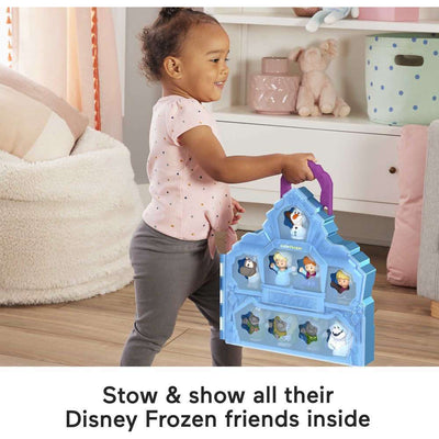 FISHER PRICE LITTLE PEOPLE - DISNEY 100 YEARS - FROZEN CARRY ALONG CASTLE CASE - Toyworld Frankston
