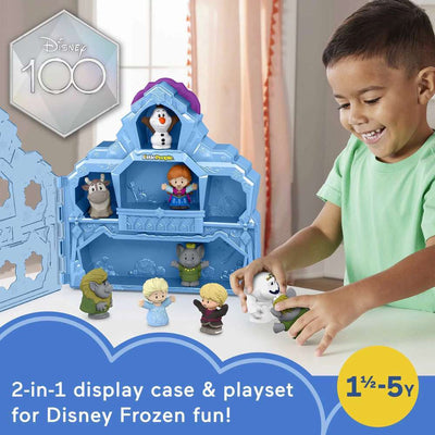 FISHER PRICE LITTLE PEOPLE - DISNEY 100 YEARS - FROZEN CARRY ALONG CASTLE CASE - Toyworld Frankston