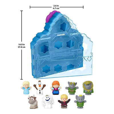 FISHER PRICE LITTLE PEOPLE - DISNEY 100 YEARS - FROZEN CARRY ALONG CASTLE CASE - Toyworld Frankston