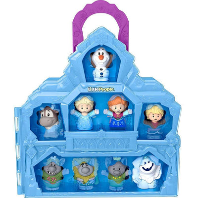 FISHER PRICE LITTLE PEOPLE - DISNEY 100 YEARS - FROZEN CARRY ALONG CASTLE CASE - Toyworld Frankston