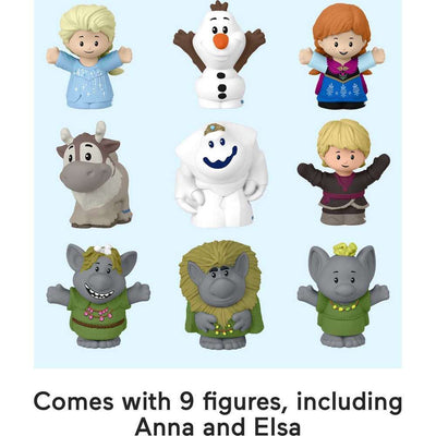 FISHER PRICE LITTLE PEOPLE - DISNEY 100 YEARS - FROZEN CARRY ALONG CASTLE CASE - Toyworld Frankston