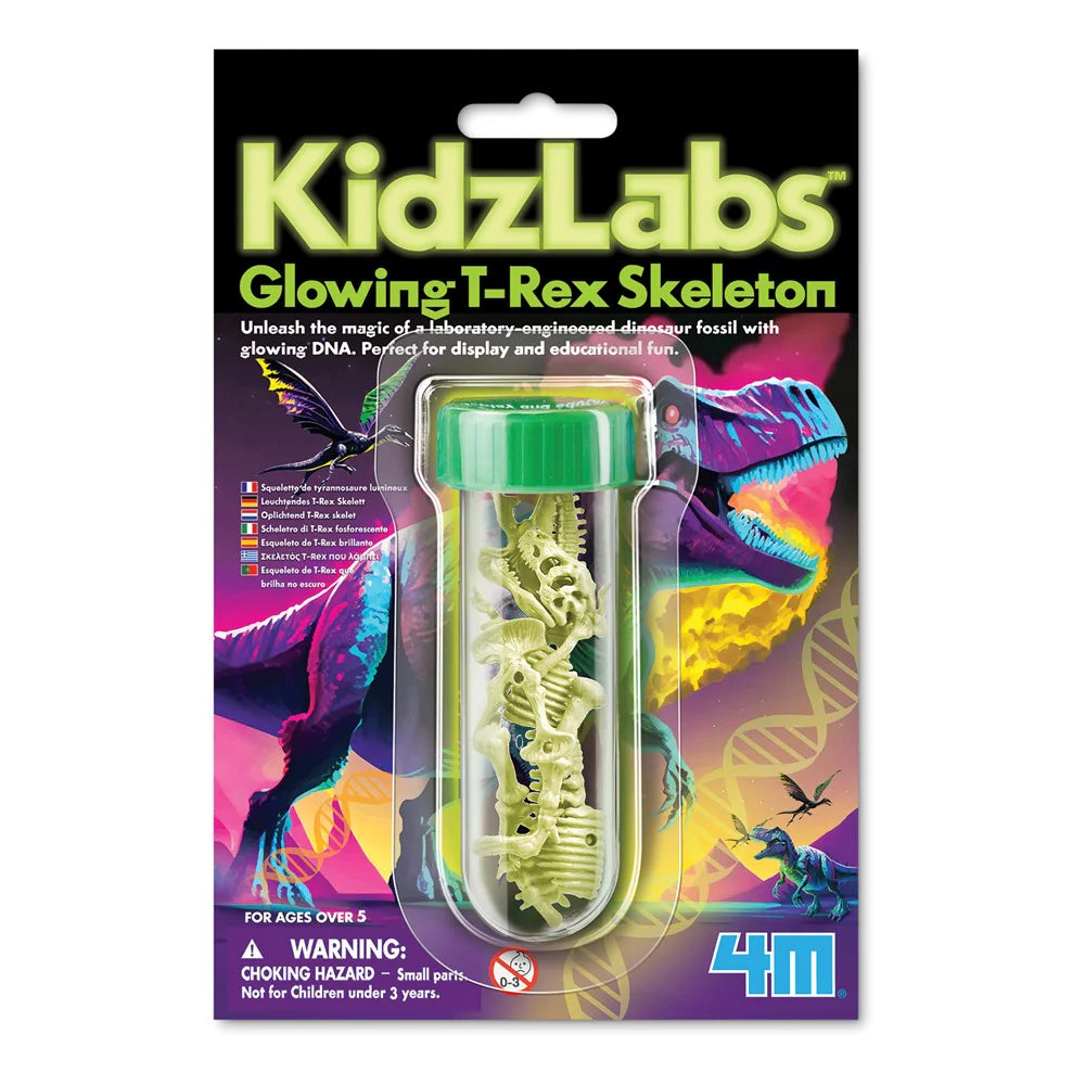 KIDZLABS GLOWING T-REX SKELETON - Toyworld Frankston