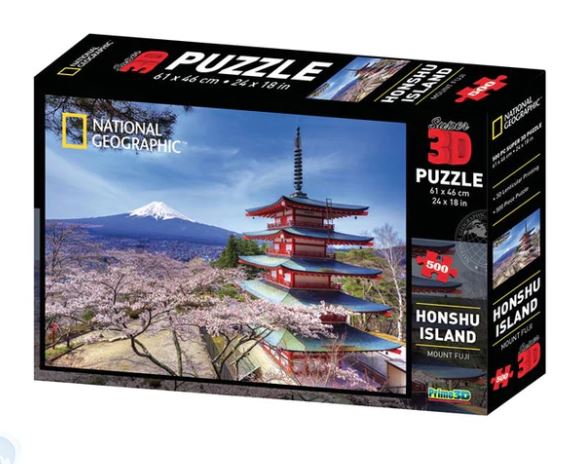 CROWN ANDREWS - DISCOVERY -3D HOLOGRAPHIC PUZZLE - MOUNT FUJI HONSHU ISLAND - Toyworld Frankston