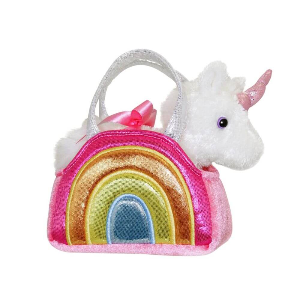 FANCY PALS - WHITE UNICORN WITH RAINBOW FANCY - Toyworld Frankston