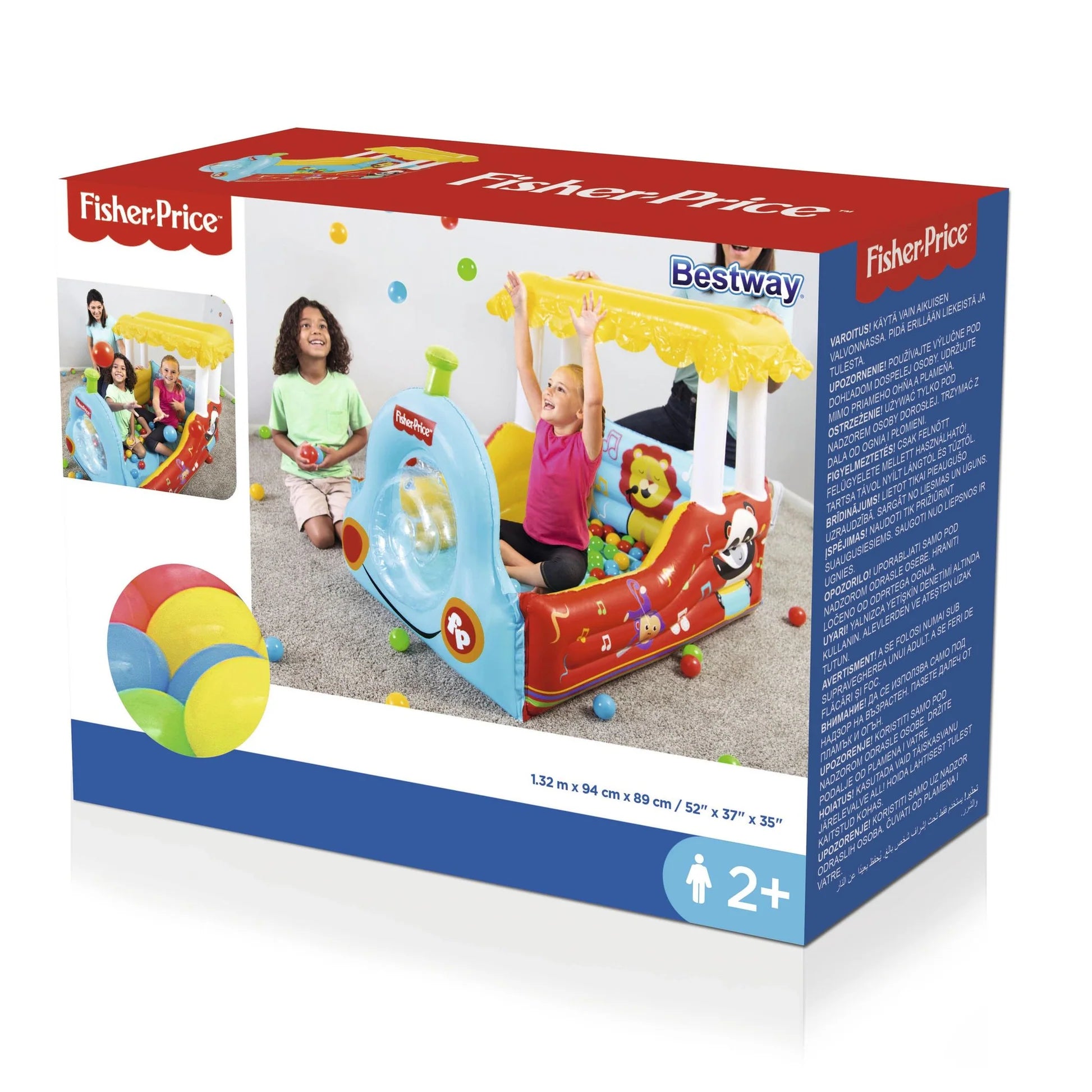 FISHER PRICE INFLATABLE TRAIN BALL PIT - Toyworld Frankston