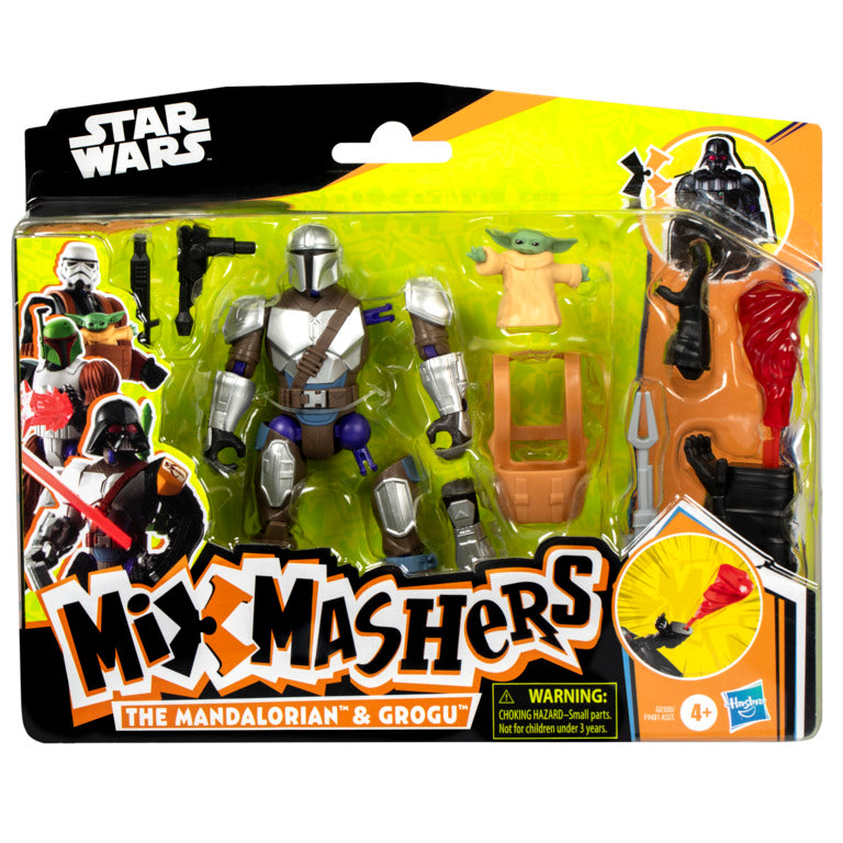 MIX MASHERS DELUXE FIGURE - MANDO AND GROGU